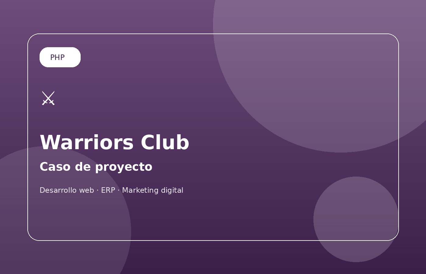 Imagen del proyecto Warriors Club